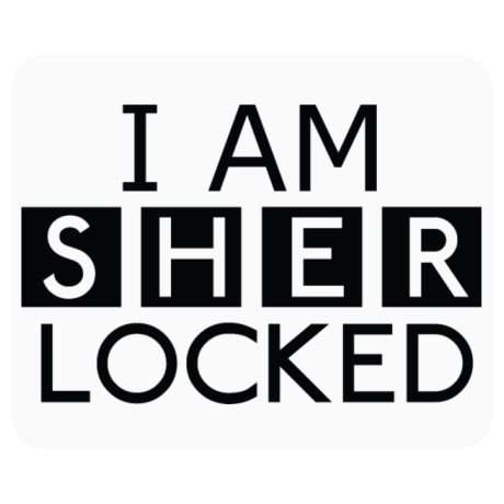 Podkładka pod mysz „I Am Sherlocked”