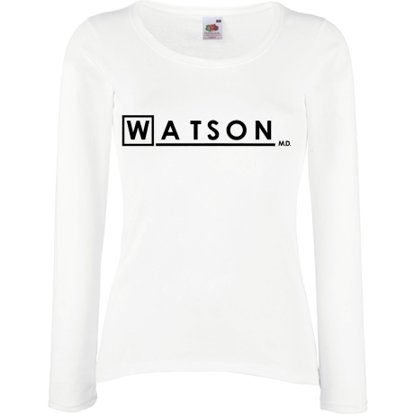 Koszulka damska z długim rękawem „Watson MD”