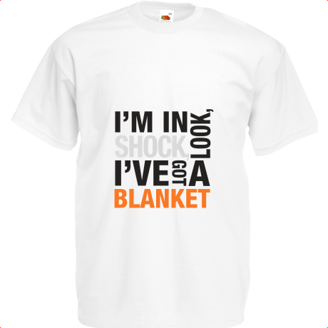 Koszulka dziecięca „I’m In Shock Look I’ve Got A Blanket”