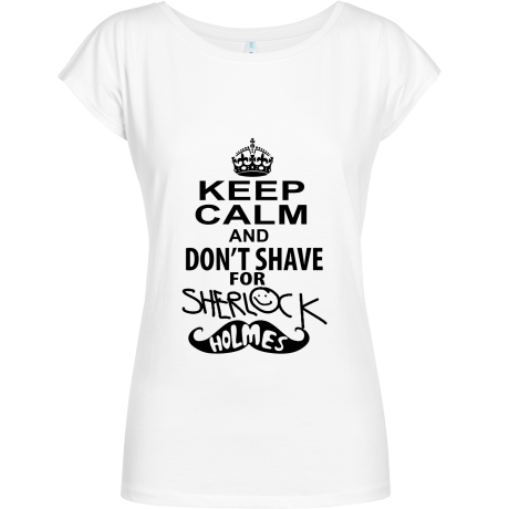 Koszulka Geffer „Keep Calm And I Don’t Shave For Sherlock Holmes”