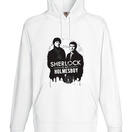 Bluza z kapturem „Sherlock is My Holmesboy”