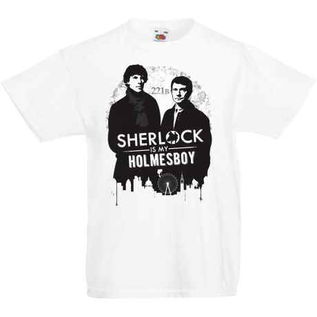 Koszulka dla malucha „Sherlock is My Holmesboy”