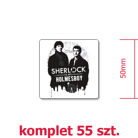 Wlepka „Sherlock is My Holmesboy”