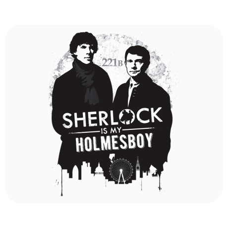 Podkładka pod mysz „Sherlock is My Holmesboy”