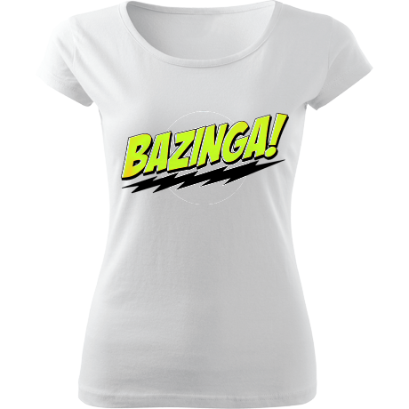Koszulka damska fit „Bazinga!”