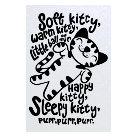 Blacha „Soft Kitty”