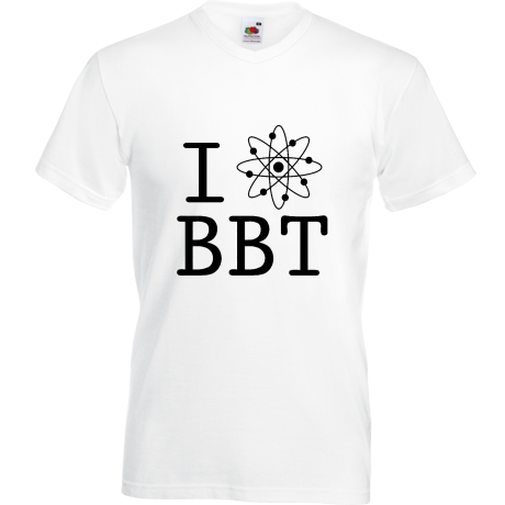 Koszulka w serek „I Love BBT”