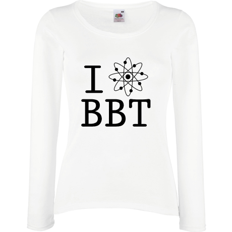Koszulka damska z długim rękawem „I Love BBT”