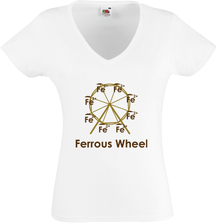 Koszulka damska w serek „Ferrous Wheel”