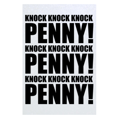 Blacha „Knock Knock Knock Penny”