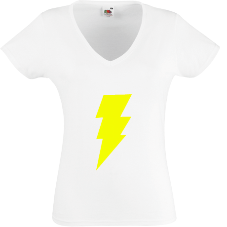 Koszulka damska w serek „Captain Marvel Flash Logo”