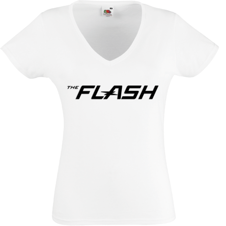 Koszulka damska w serek „The Flash”