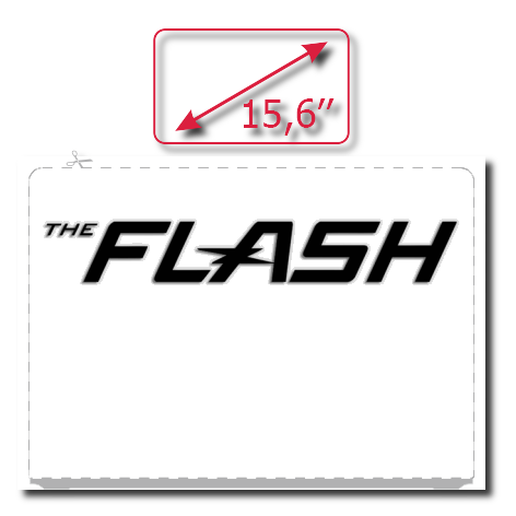 Naklejka na laptop „The Flash”
