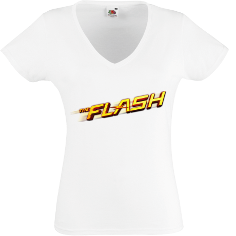 Koszulka damska w serek „The Flash Logo”