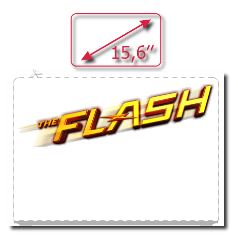 Naklejka na laptop „The Flash Logo”