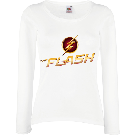 Koszulka damska z długim rękawem „The Flash Logo 2”