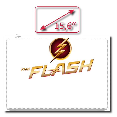 Naklejka na laptop „The Flash Logo 2”