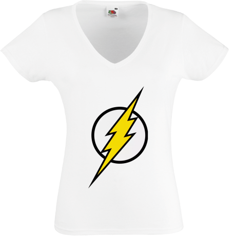 Koszulka damska w serek „Lightning”