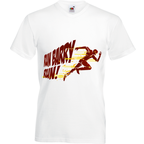 Koszulka w serek „Run Barry Run”