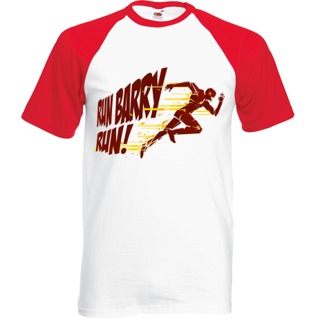 Koszulka bejsbolówka „Run Barry Run”