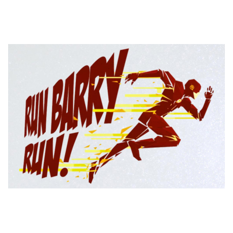 Blacha „Run Barry Run”