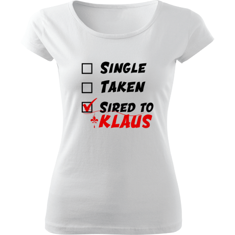 Koszulka damska fit „Sired to Klaus”