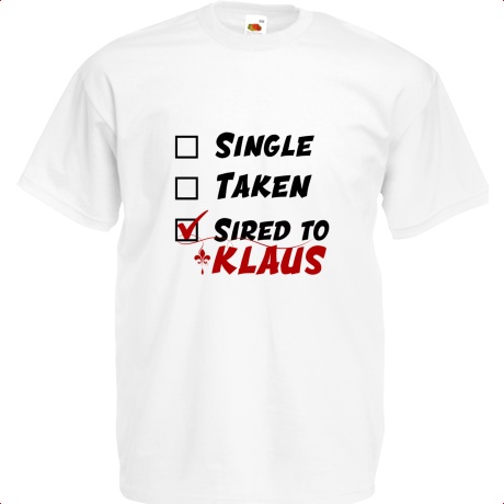Koszulka dziecięca „Sired to Klaus”