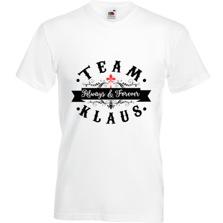 Koszulka w serek „Team Klaus”