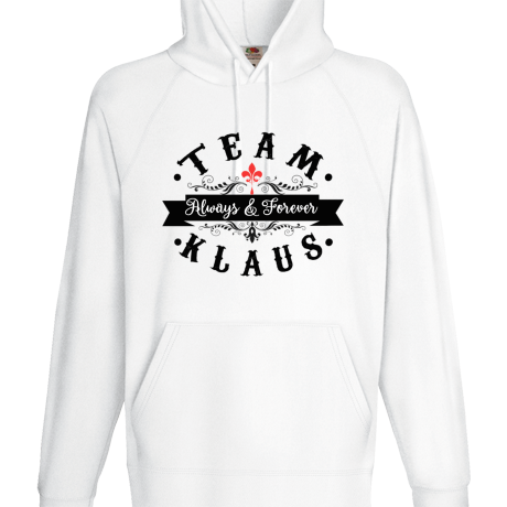 Bluza z kapturem „Team Klaus”