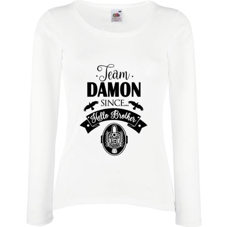 Koszulka damska z długim rękawem „Team Damon”