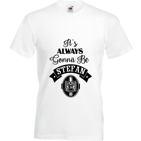Koszulka w serek „It’s Alaways Gonna Be Stefan”
