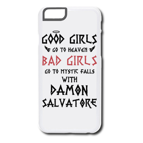 Etui na iPhone „Bad Girls Go to Mystic Falls with Damon”