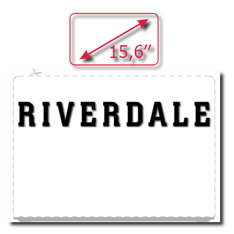 Naklejka na laptop „Riverdale Logo”