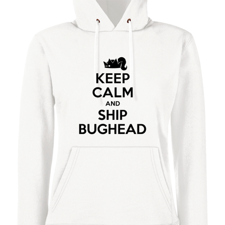 Bluza damska z kapturem „Keep Calm and Ship Bughead”