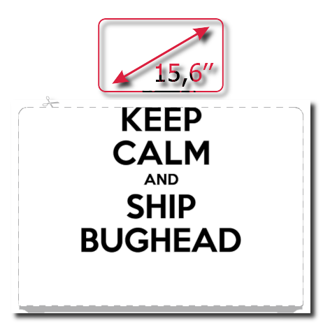 Naklejka na laptop „Keep Calm and Ship Bughead”