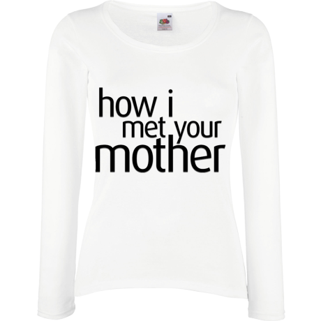Koszulka damska z długim rękawem „How I Met Your Mother”