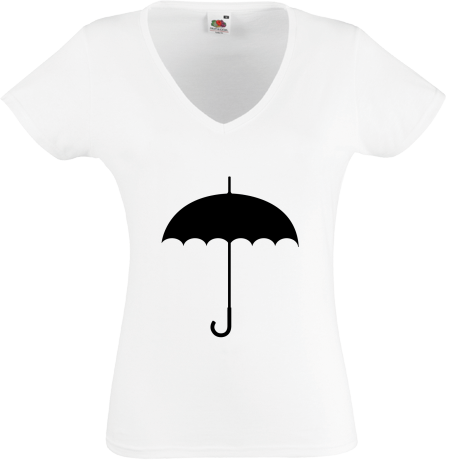 Koszulka damska w serek „Umbrella”