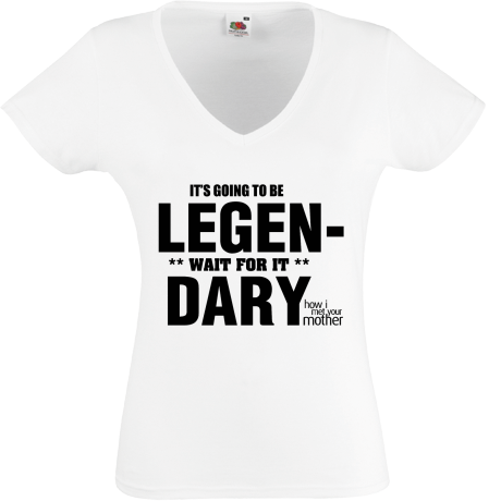 Koszulka damska w serek „Legendary”