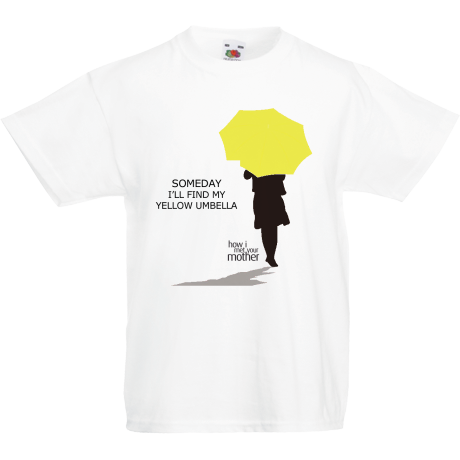 Koszulka dla malucha „Someday I’ll Find My Yellow Umbrella”