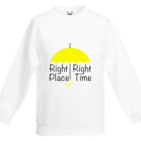 Bluza dziecięca „Right Place Right Time”