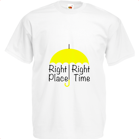 Koszulka dziecięca „Right Place Right Time”