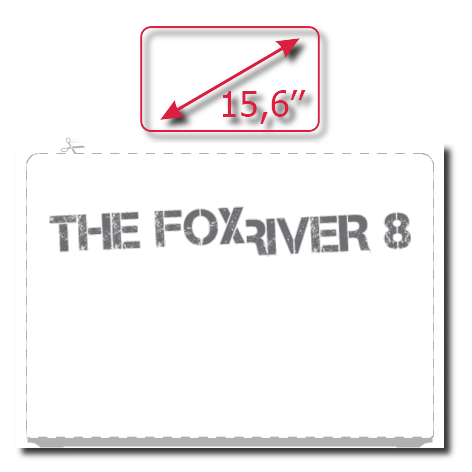 Naklejka na laptop „The Fox River 8”