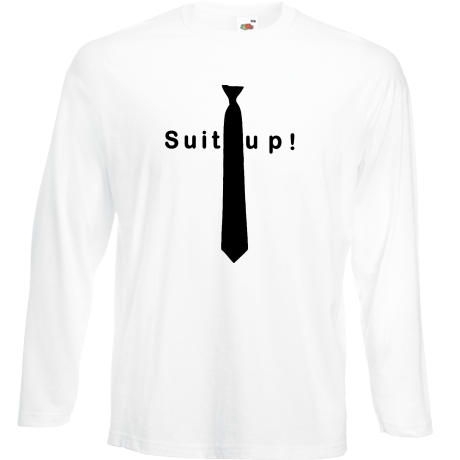 Koszulka z długim rękawem „Suit Up!”