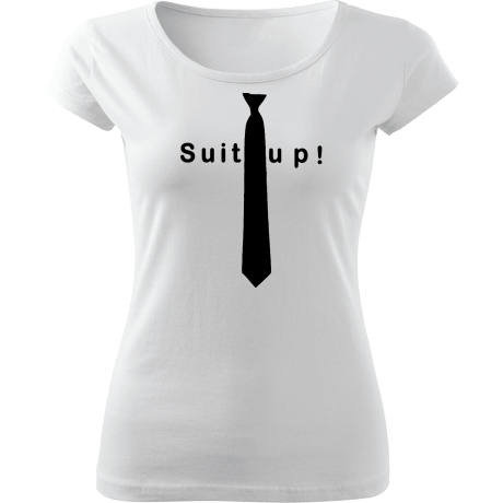 Koszulka damska fit „Suit Up!”