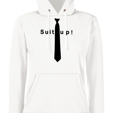 Bluza damska z kapturem „Suit Up!”