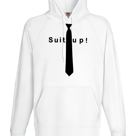 Bluza z kapturem „Suit Up!”