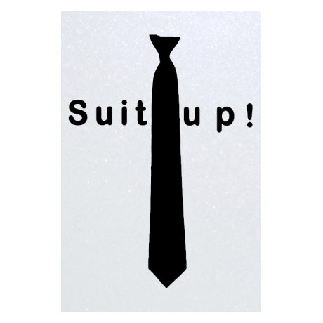 Blacha „Suit Up!”
