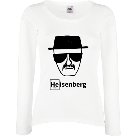 Koszulka damska z długim rękawem „He Heisenberg”