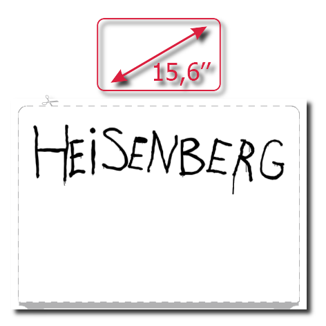 Naklejka na laptop „Heisenberg”