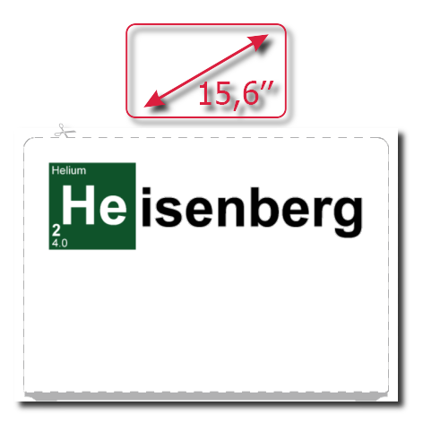 Naklejka na laptop „Heisenberg 2”